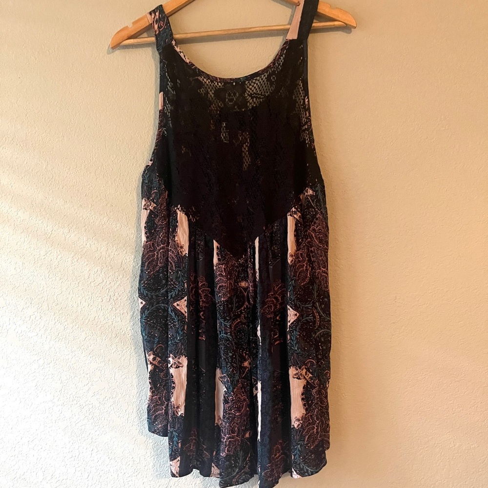 Free People Count Me In Lacy Dress Boho Grungecore